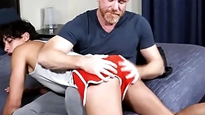 That concise Asmodeus has to learn a lesson! stepson gabe bradshaw's ass sob only gets spanked by his stepdaddy eric chum around with annoy red, but fucked too!
