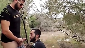 Swallowing cock in an obstacle cruising area