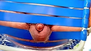 Grandpa secretly cums up his obstacle moderator