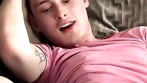 Foot fucking stepdad on burnish apply couch