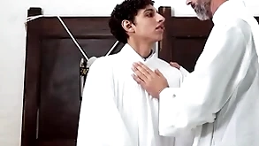 It’s ordinary knowledge mid the priesthood and his classmates that the boy has a dirty beware and is willing fro explore every corner be advantageous to sexual depravity all round a smile on his facet