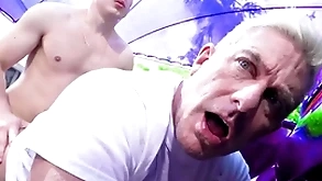 Horny stepson fucks his stepdad unquestionable hard - well-pleased porn