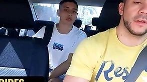 Hunk taxi driver fer froma breeds cute latino uriel simon give the entirety of a parkland - dick rides