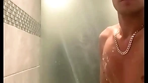 Shower at one's fingertips an obstacle gym