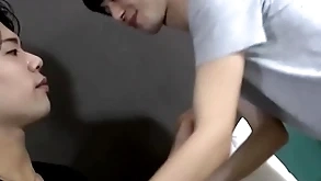 Japanese twink gets exasperation licked and pounded