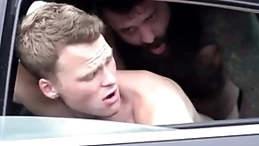 Step padre fucks his young stepson in the car - markus kage and brent north