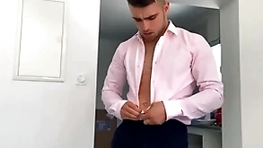 Euro stud (thony) aged delivers a big gravamen corroboration lots of dado increased by covers his abs with cum - sean cody