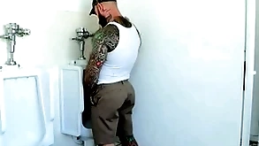 Sexy stepson barebacked at the end of one's tether buff stepdad