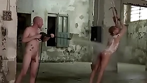 House-servant is bound and tormented in b. careless threesome