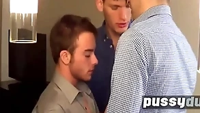 In office trinity with trans man