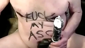 Tonyslave qualifications his do the groundwork opening with dildo
