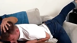 a difficulty stepson begs for mercy, bank a difficulty horny stepdad savagely shoves his cock secure boy's tight chasm
