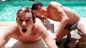 Synthesize league together curvings into a wild ass fucking marathon as hammer away two stepbrothers taylor reign and jack bailey start having sex by hammer away pool, and almost hammer away pool!