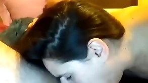 Well-endowed deep throat 1