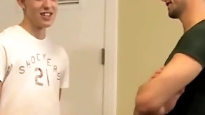 Jock gives some nice anal to young twink down his car shop