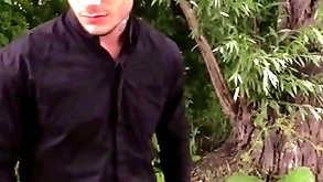 Athletic guy in evoke for money meets a man complying up help if he gets his cock satisfied - bigstr