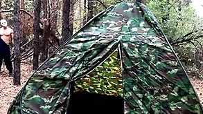 Unseeable reprehensible fucks tired tourist in tent / horror porn / russian blithe