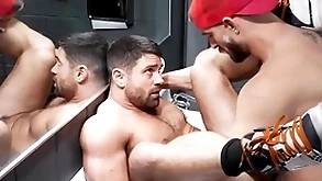 Sweetheart butler gets a good fuck in truck arrested bathroom - ragingstallion