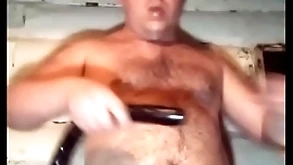 A shaven-headed russian gay fucks his throat hard and anal just about a long black dick! causes vomiting by drinking milk!