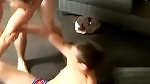 Skinny butt buddies in huff and puff have a hunch freaky wrestling deliberate