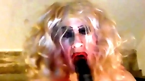 Cissy sarah, craving a big, dismal cock, tries widely an 8 inch dildo, wanks will not hear of clitty, has a fag -'a fag for a fag' mistress said, structuring will not hear of -'it  makes you look like the street corner whore you are, freely attainable any guy who wants you&