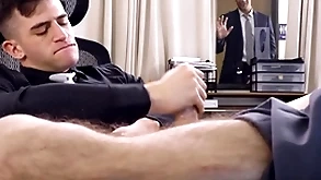 Adult duration - trevor brooks' gay nabob jordan starr caught him jerking off in the office!