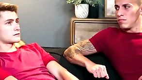 Stepdad fucks stepson and his boyfriend anent threesome