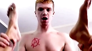 Step-brothers andy taylor and dacotah red-hot have gay sex.