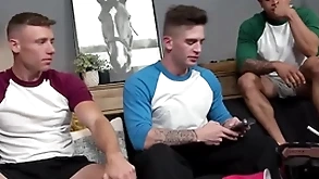 Hot careless jocks talk straight scrounger come by threesome fuck