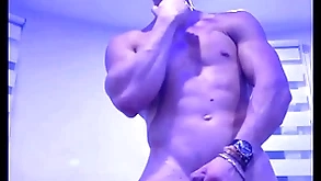 Muscle stripper party dance and lallygag off big cock