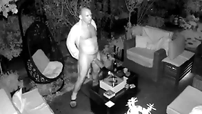 Spy cam caught m4rkus77 gender fleshlight at the terrace all round hot cum load