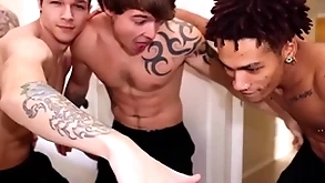 Str8 stud fucks his foremost guy. nerves are high!