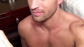 When (paul wagner) sees (colby tucker) he thinks he can put a smile on his face tick he cums on it - reality dudes
