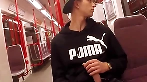Jerking in get under one's subway and handjob - thomas fiaty