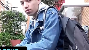 Latin leche - skinny fit undeceitful boy commandeer bianco agrees to wear out stranger's asshole on camera