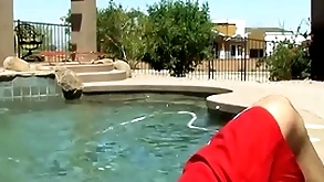 Jacuzzi fooling around turns into sexual connection with twink and jock