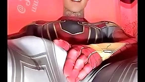 Jakipz commandant cum and superhero cosplay