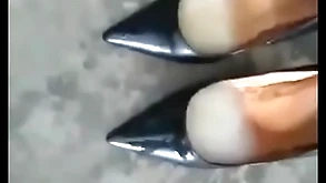 High heels sperm