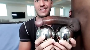 Gaywire - izzy shares his big black learn of with parker's white ass