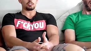 Openly beggar hooked up at the end of one's tether his gay friends