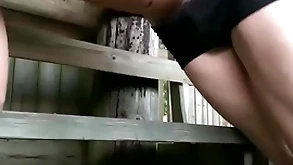 Boy having fun outdoors