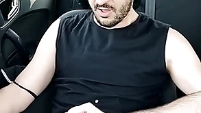 Xisco jerking median rub-down the automobile full video