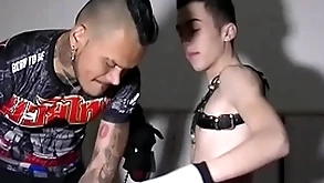 Sexy french twink animate to sado maso fetish by pablo bravo