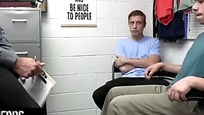 Young perps - muscular officer submits two suspected perps here a strip testing increased by deep cavity testing