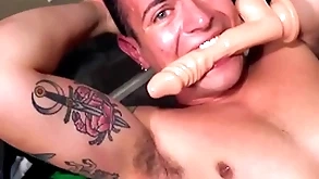 Ryan kroger tidy up the limit near his suprise there's a dildo among the trash & he wants to use it - reality dudes