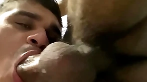 Nicely sucking the undernourished big dick