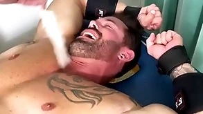 Muscular blot out endures bondage increased by torment beyond everything half naked convocation