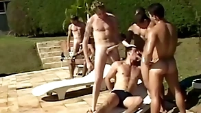 Sparta - 9 lickerish guys enjoy hardcore anal going to bed with burly orgy!