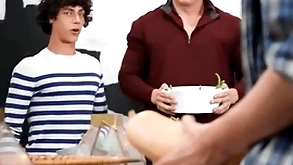 Thanksgiving dinner party has turned procure a dick orgy with nate grimes his friends - men