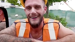 Construction worker gets played and gets sucked by a man as an alternative of a woman